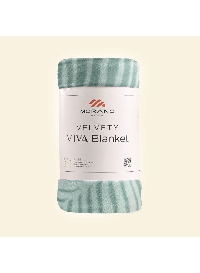 Morano Viva Blanket – Printed Model, 220x240 CM, Lightweight Ultra-Soft Polyester Throw with Elegant Finish, Stylish Colors,Warm and Cozy Blanket for Bed or Sofa - Image 1